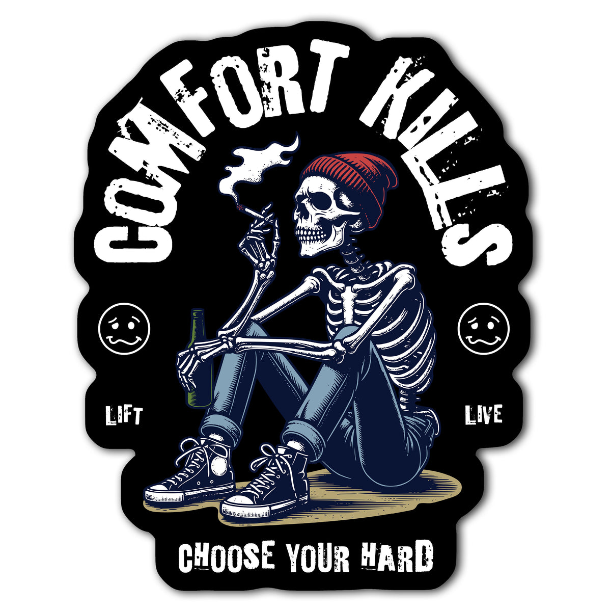 Comfort Kills Sticker